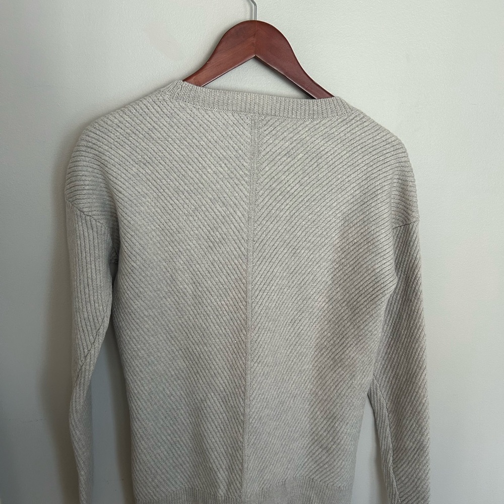 Wilfred Light Gray Crew Neck Sweater - Picture 2 of 5